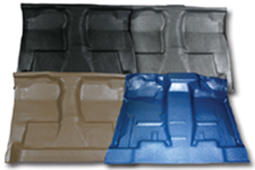 thumbnail image 2 of ACC Molded Black Vinyl Flooring For 2003-2009 Dodge Ram 2500 4DR Quad Cab Crew Cab – Heavy Duty, Easy Clean 2 of 5